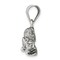 Sterling Silver Antiqued Racoon Charm Pendant Jewelry 14mm x 19mm